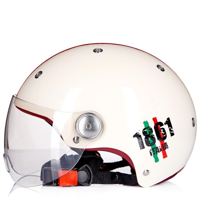 Casco de la motocicleta BEON 3C certificado de los hombres y las mujeres medio casco Four Seasons universal de la motocicleta del coche eléctrico del verano casco B103