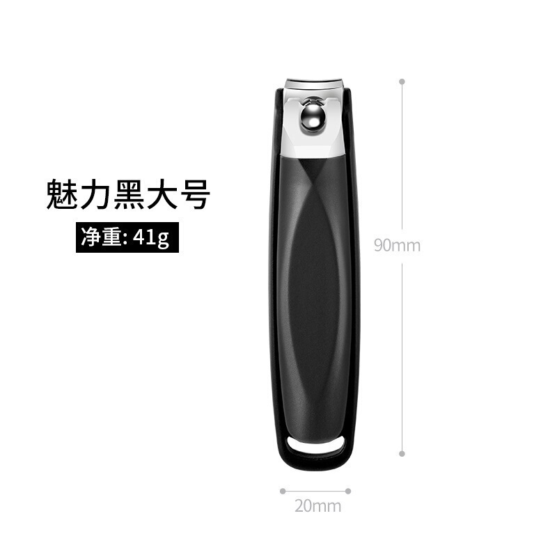 Zheni 爪切りセット ステンレス鋼爪切り 爪はさみ シングル印刷可能なラベル 工場クリエイティブ 斜め口 飛沫防止|undefined