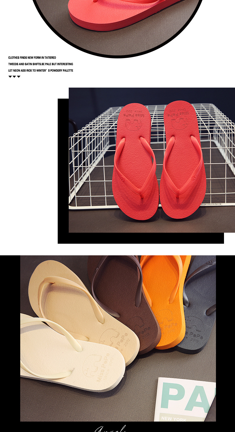 Women's Trendy Flat Flip-flops For Beach Summer Casual Wear_voghion.com