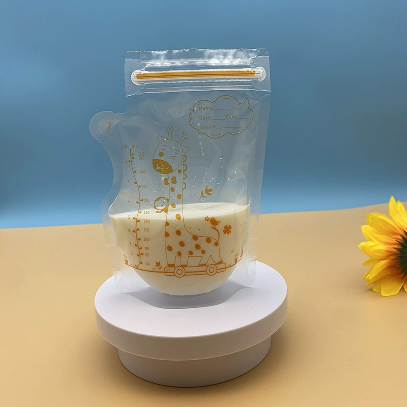 250 мл полный пакет для хранения грудного молока на английском языке 8oz мешок для хранения молока мешок для сухого молока