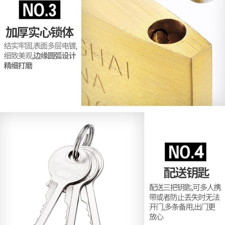 真鍮製南京錠、長尺キャビネットドアロック、キャビネットロック、ロングロック、盗難防止ロック、荷物ロック、スーツケース用小型ロック|undefined