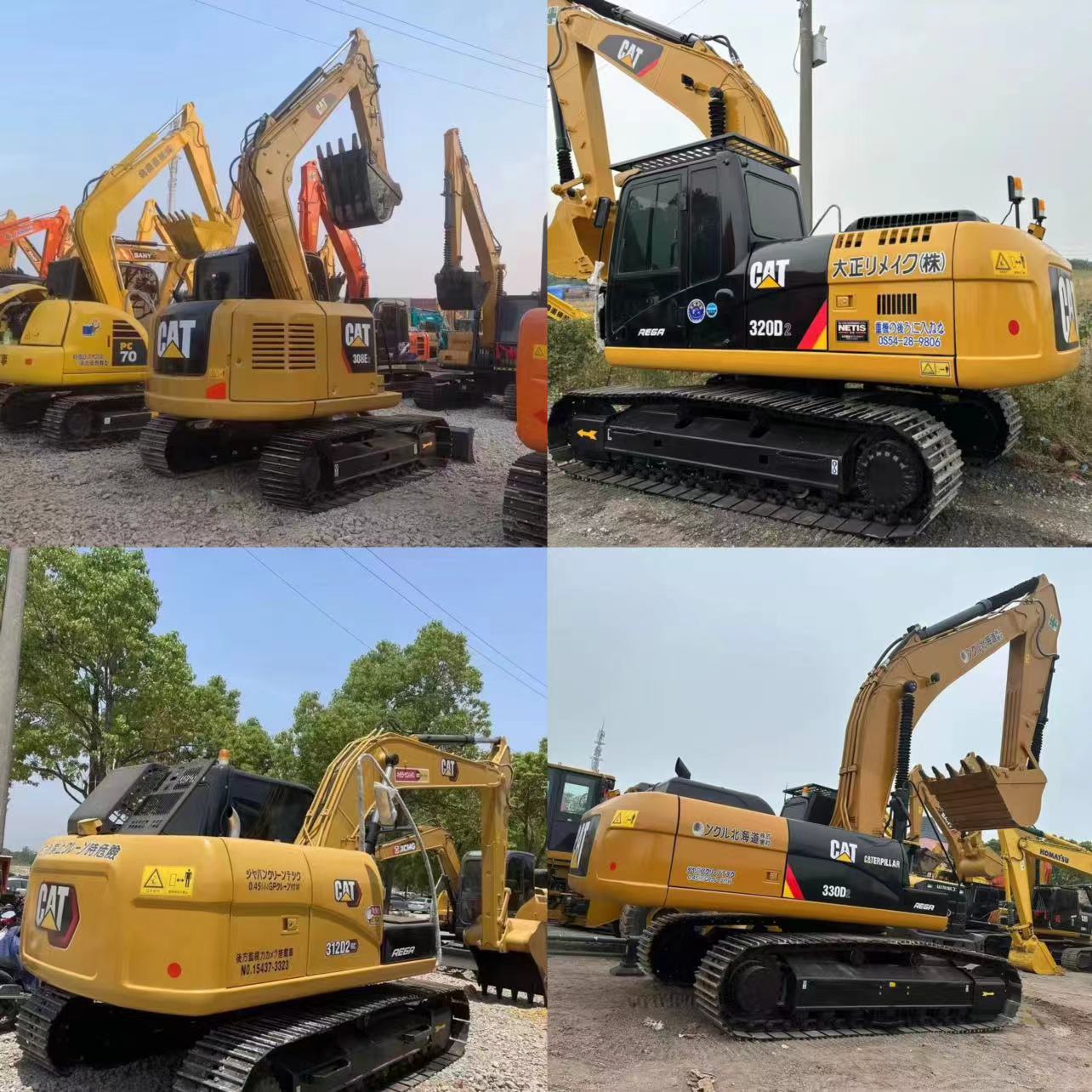 Exportaciones de Zhejiang Lianyungang declaración de aduana de segunda mano Carter305 305 307 320 330 360 excavadora