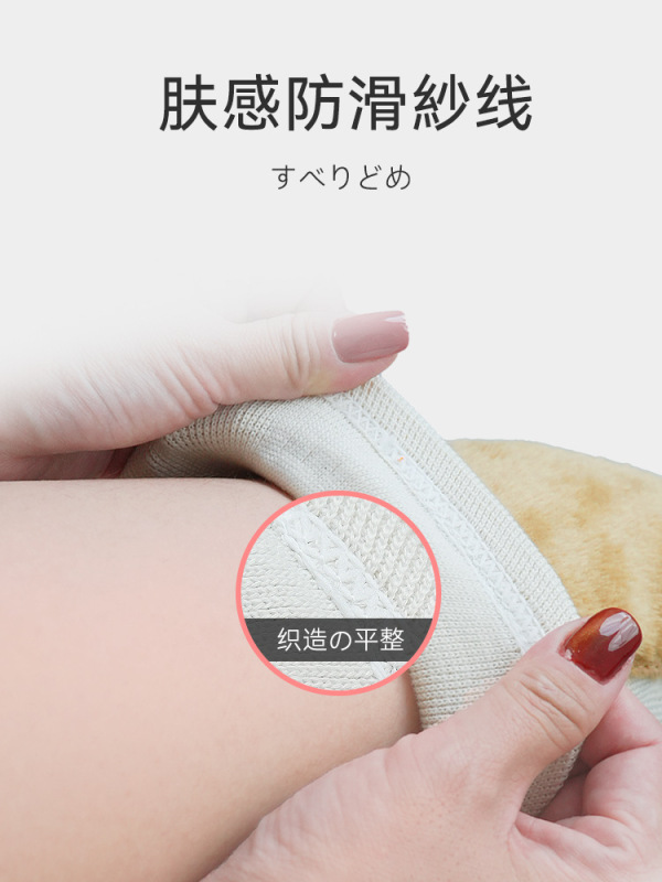 秋冬のライディング、バイク、バッテリーカーの保護、膝関節の保護、雪山登山に暖かく防寒性を保つニット模造ぬいぐるみ膝パッド|undefined