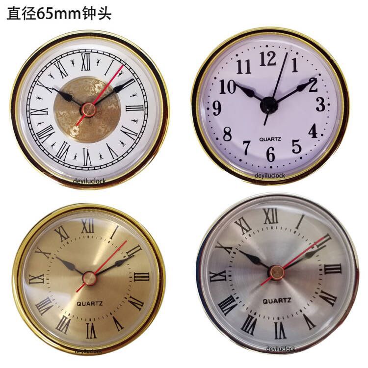 국경 간 재고 새로운 65MM 직경 석영 시계 공예 시계 상감 시계 홈 간단한 시계