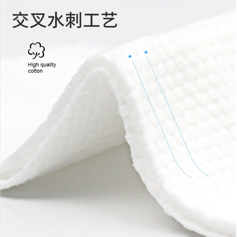 Disposable Cotton Face Towels, Soft Non-Woven Wet Wipes, Multiple Sizes and Counts