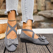 V 38974 Spring New Pointed Wedge Casual Shoes ��ͷ�¸���Ь