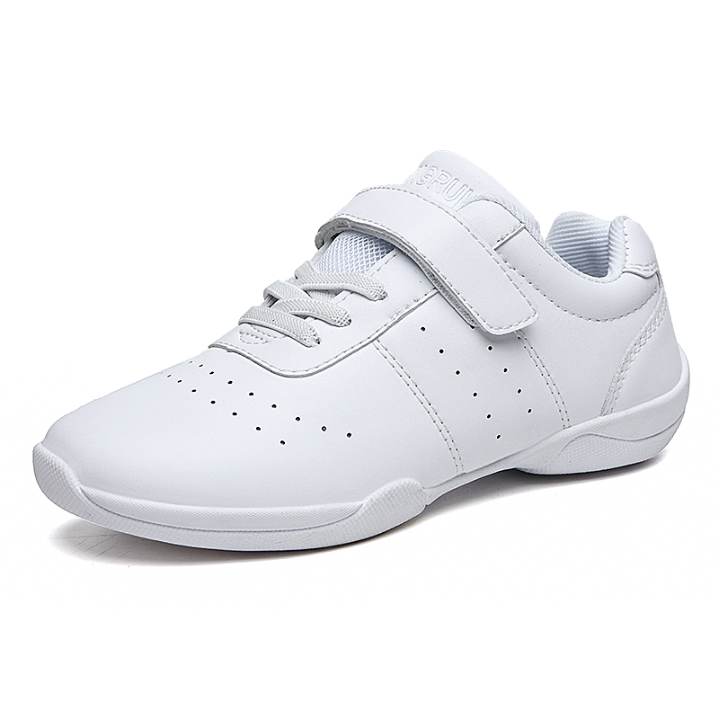 Zapatos aeróbicos deportivos, zapatos blancos, zapatos deportivos, zapatos de entrenamiento para mujeres, zapatos de competencia, zapatos suaves para niños
