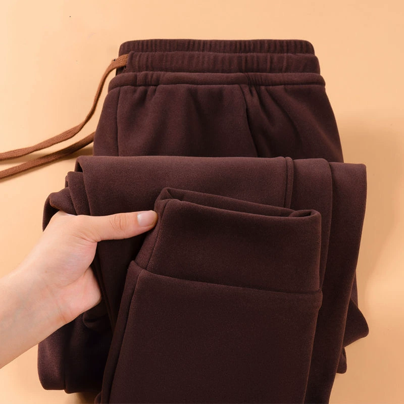 Теплые и бархатные брюки для мужчин среднего и пожилого возраста зимние бархатные толстые брюки для ног повседневные спортивные штаны