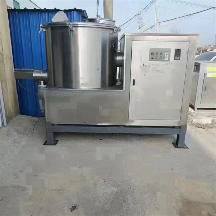 二手高速混合机 不锈钢犁刀制粒设备 工业中高粘度物料连续混合式