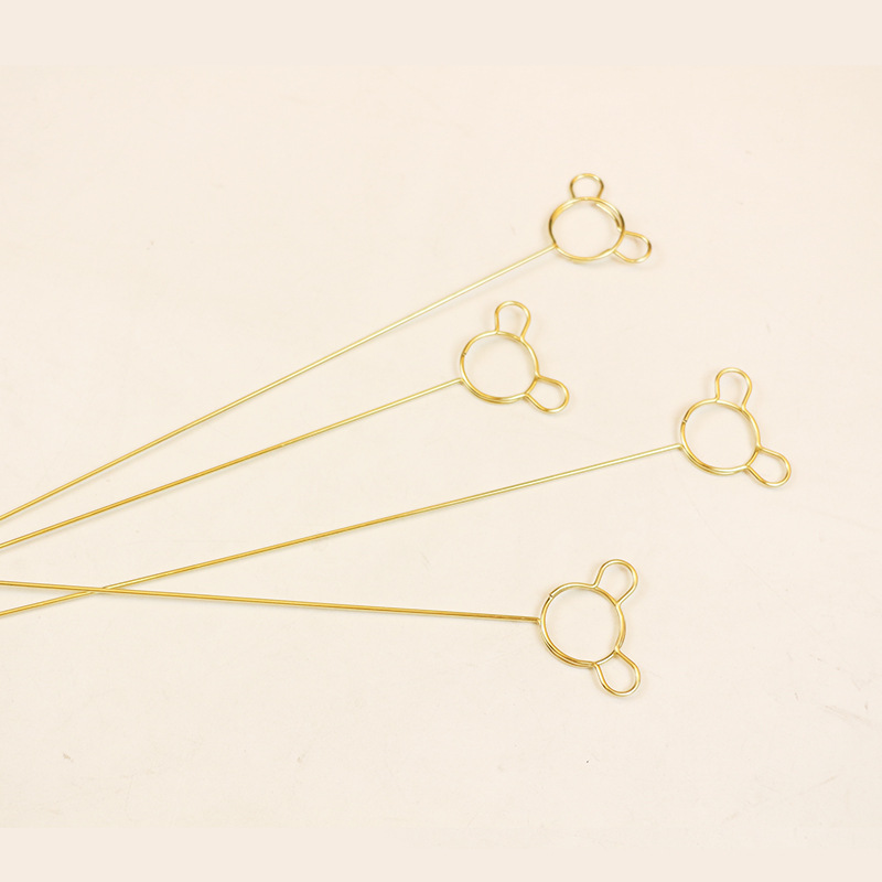 Xi Hua Nong flor material de embalaje estilo coreano Internet celebridad metal arreglo floral titular de la tarjeta tuhao ramo de oro titular de la tarjeta floral