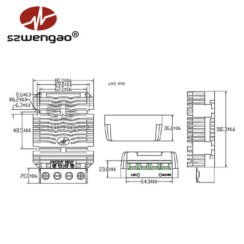 【Factory Direct Sale】High Power Voltage Down Converter 48V to 24V 40A 60A Converter Waterproof Terminals DC Module