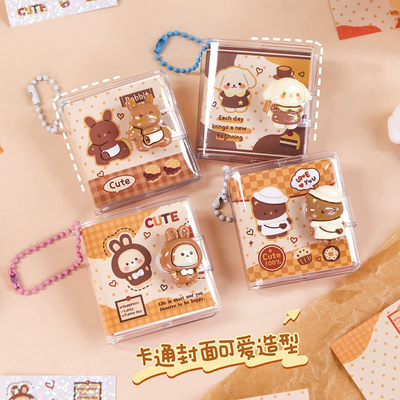 Модный мини-блокнот на тему еды, детский мультяшный милый блокнот с липкими заметками, портативный забавный блокнот для снятия стресса