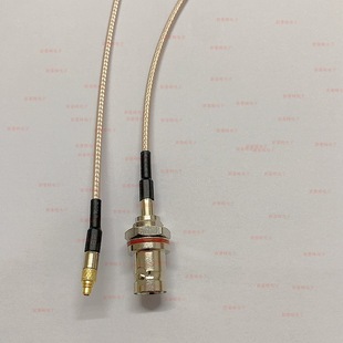 BNC(Q9) waterproof female to MMCX straight male RF/GPRS/GSM connected to RG316 double silver high temperature line