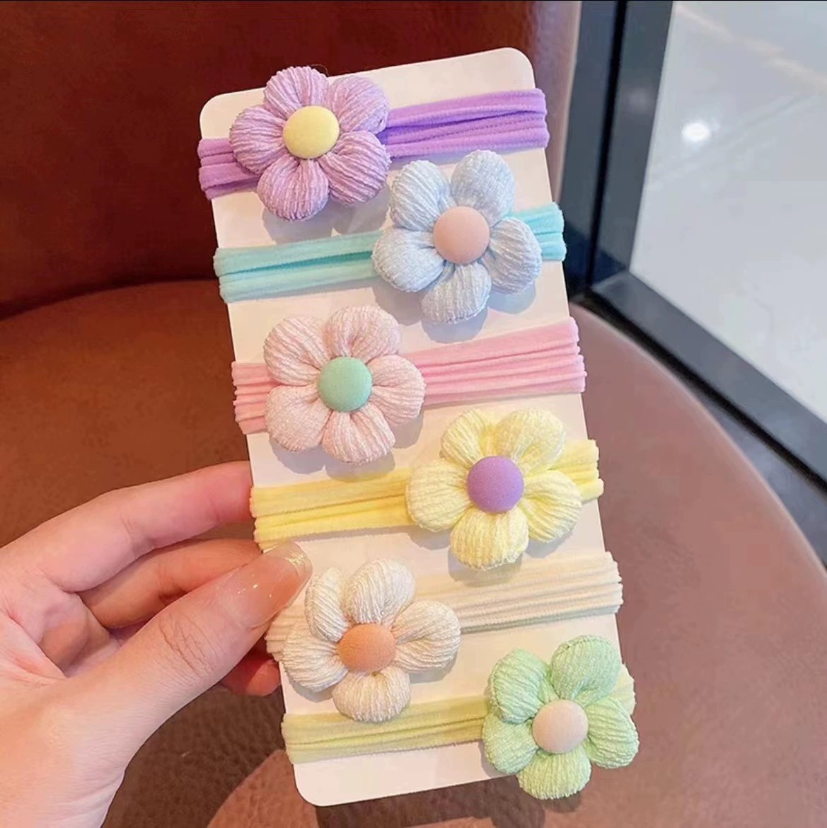 Детская милая безвредная резинка для волос с бантиком, эластичная заколка для волос, без повреждений