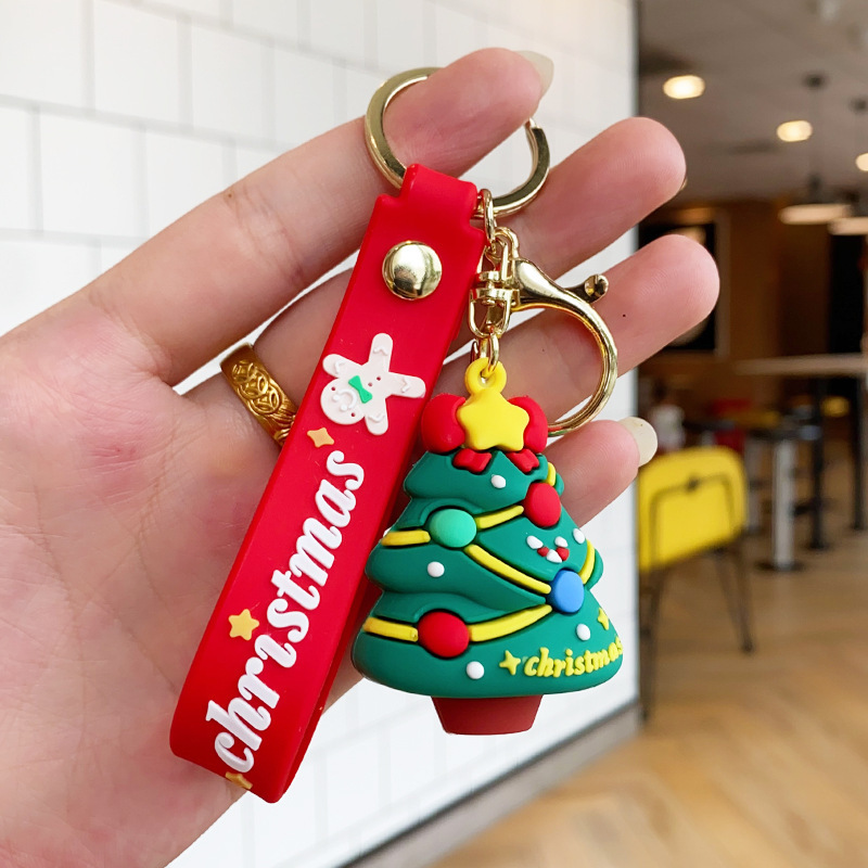 古典的なサンタクロースのキーホルダークロスボーダーストラップバッグアクセサリー自動車チェーン小商品カップル小プレゼント卸売り|undefined