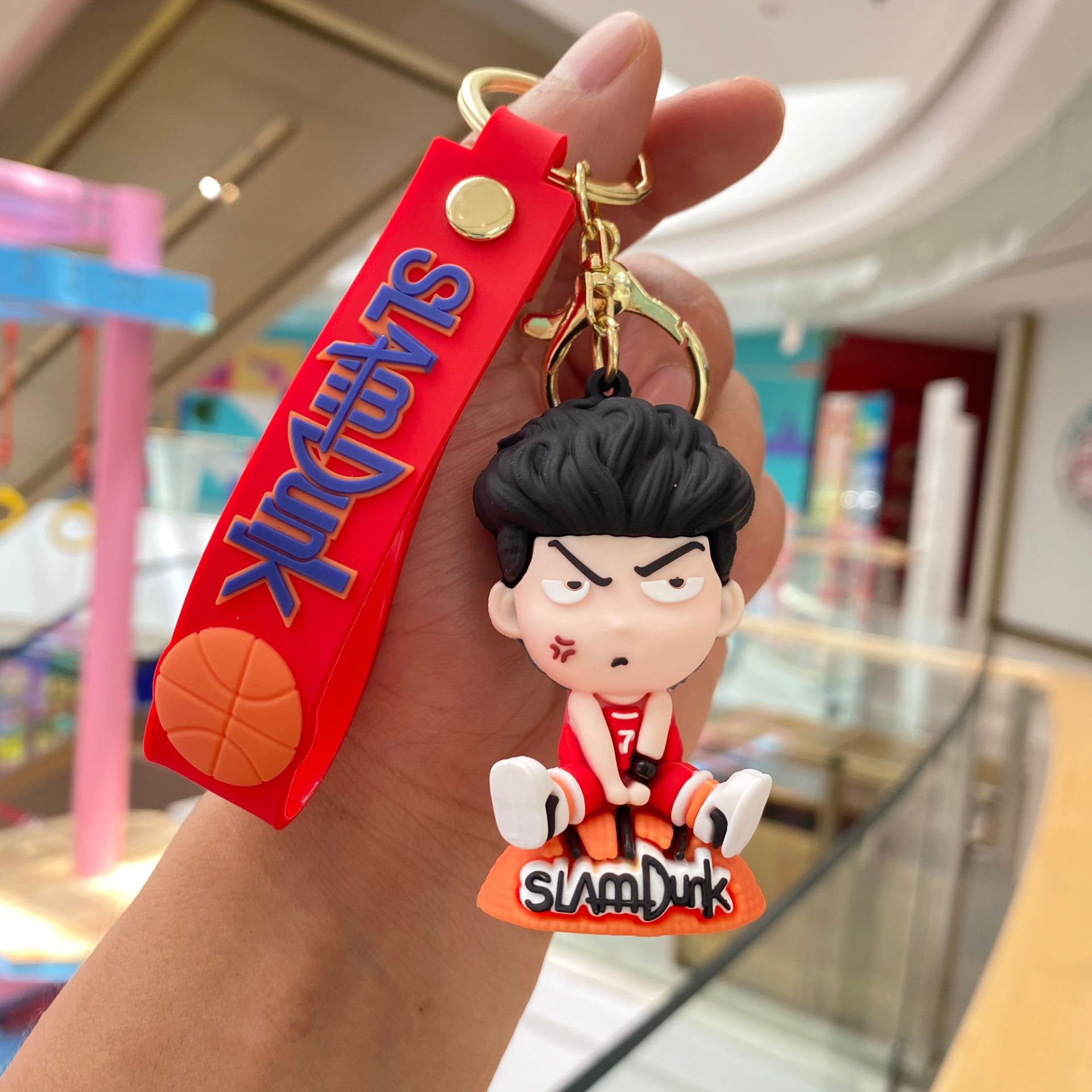 Classic Slam Dunk llavero muñeca de baloncesto Cherry Blossom Road Liuchuan Arce coche colgante bebé captura la máquina pequeño regalo