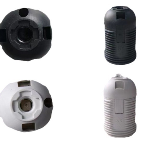 E27 cuerpo de luz E27 dientes completos E27 medio dientes LED tarjeta tornillo de plástico portalámparas accesorios de iluminación fabricante