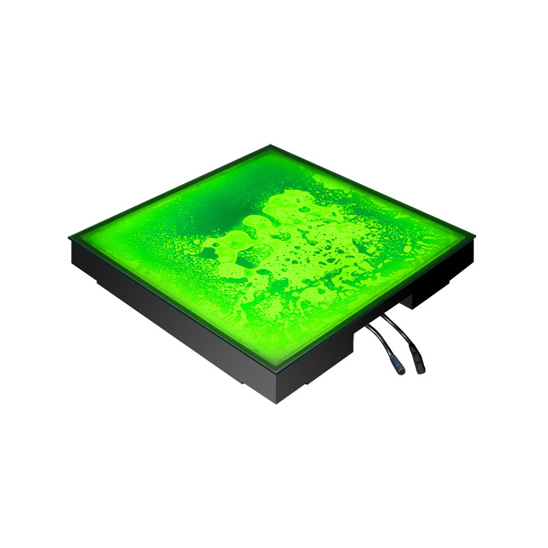 Cambio de color de inducción líquida LED lámpara de azulejos de suelo superficie de color líquido opcional difusivo divertido