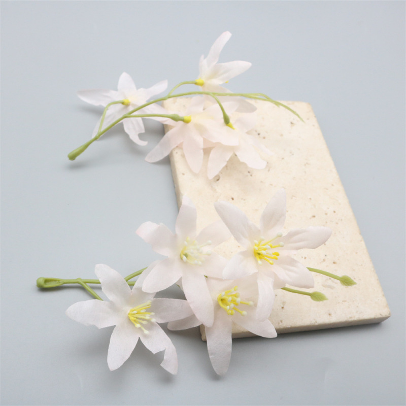 仿真文小兰花花束假花 diy手工簪花古风头饰材料拍摄跳舞家居装饰|undefined