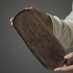Walnut tea tray pot holding a pot of two cups of solid wood air-dried tea table tea tray fruit plate