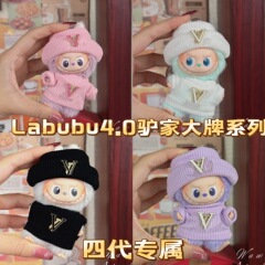 新款四代拉布布网球衣服配件套装可爱娃衣labubu4.0一二三代大牌