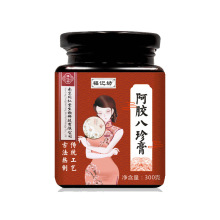 南京同仁堂阿胶八珍膏300g/罐装阿胶桂圆大枣玉竹女性养生滋补膏