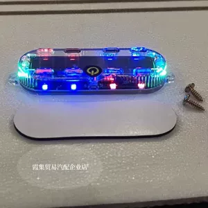 Motosiklet elektrikli üçtəkərli avtomobil LED flaş xəbərdarlıq işığı, günəş enerjili arxa işıq