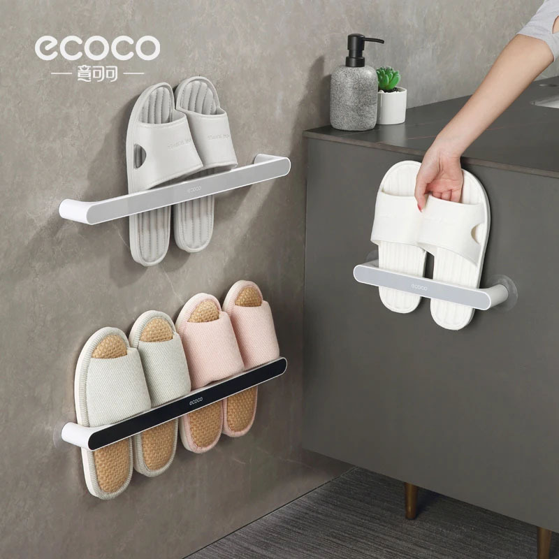 Bathroom Punch-free Slipper Rack Toilet Storage Rack Shoes Storage Artifact Toilet Wall Hanging Rack Draining Rack