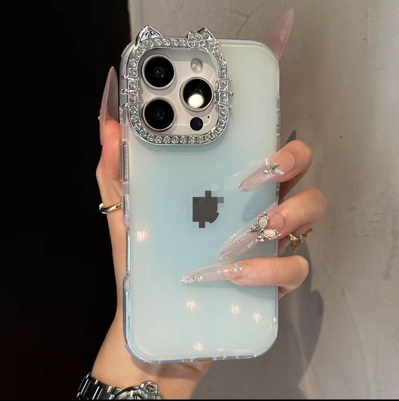新款高颜值镭射果冻适用苹果17promax手机壳iPhone15圆边14防摔17|undefined