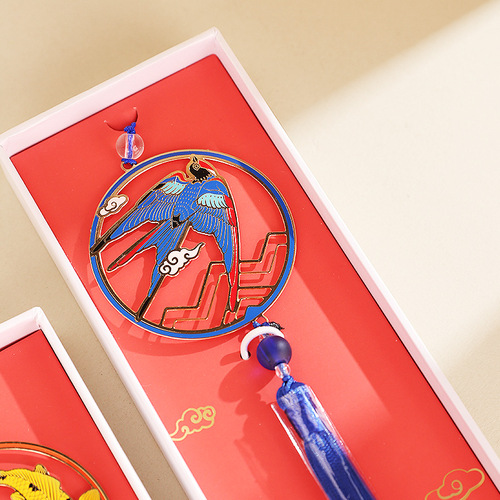 【Dropshipping】Chinese auspicious national trendy S-shaped car air freshener bag hook decoration cultural and creative business gift ornament