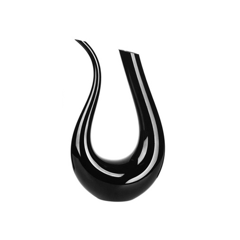 蓝海 Creative black crystal wine decanter, wineglass