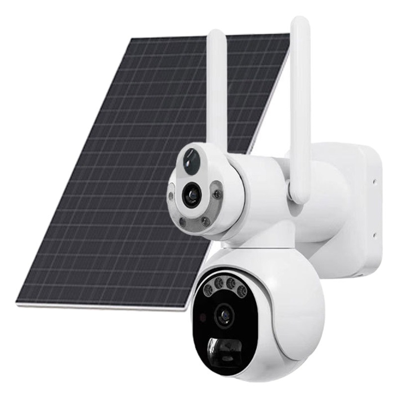 Cámara solar binocular transfronteriza 6 millones de pistola bola enlace integrado cámara de monitor inalámbrico de doble pantalla