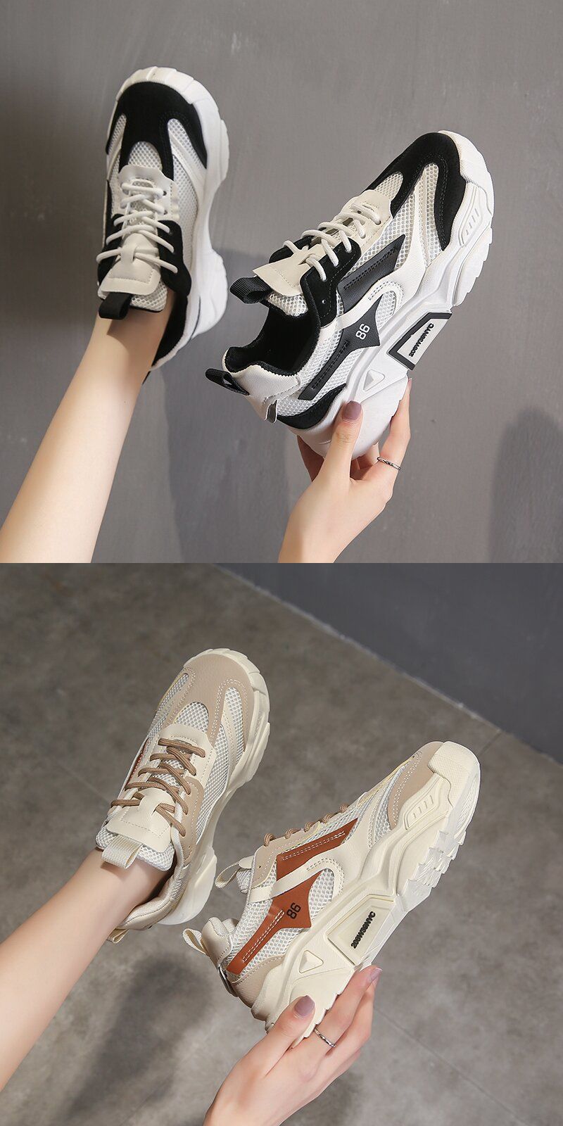 Chaussures de travail pour femmes, chaussures de Tennis, baskets en tissu antidérapantes, coussinées, soutien de la voûte plantaire_voghion.com