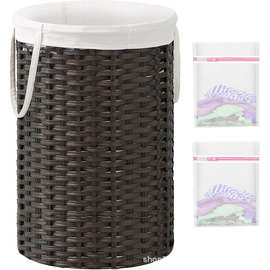 藤编收纳筐家用玩具收纳筐火锅店衣篓脏衣篮柳编衣服收纳筐脏衣篓