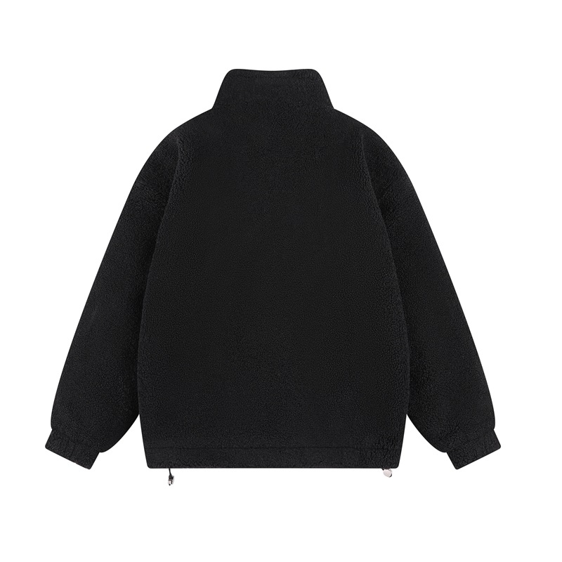 Herrenbekleidung Herbst- und Winterjacke aus Lammfell für Herren, lockere, große Baumwolljacke für Herren sowie dicke, samtige Polarfleece-Fleecejacke_voghion.com
