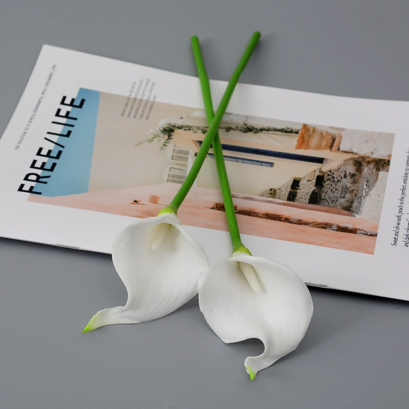 Realistic polyurethane small calla lilies, home decor, wholesale