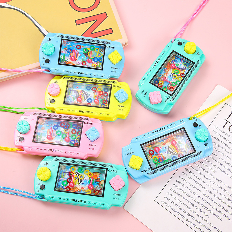 Ring Toss Water Machine Children's Cartoon Toy Handheld Game Console Ring Toss Street Stall Supply Kindergarten Gift Wholesale