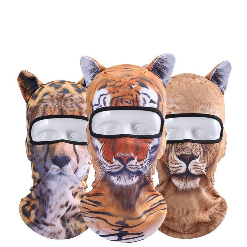 Summer Cycling Mask Facekini Women's Full Face Windproof Face Protection Swimming Hood Animal Ski Hood for Men