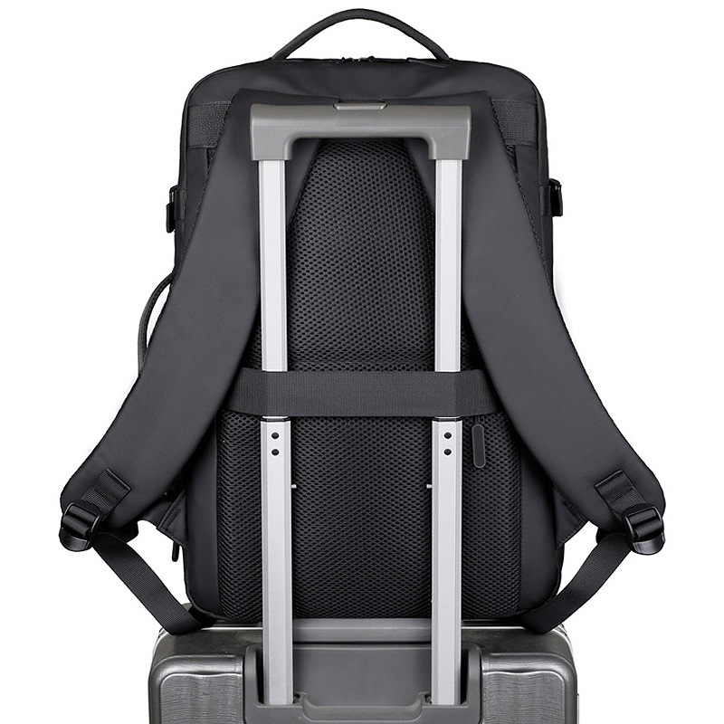 Mochila de expansión de gran capacidad transfronteriza Mochila impermeable para exteriores para hombres Mochila para computadora de 17 pulgadas para negocios Regalos de alta calidad