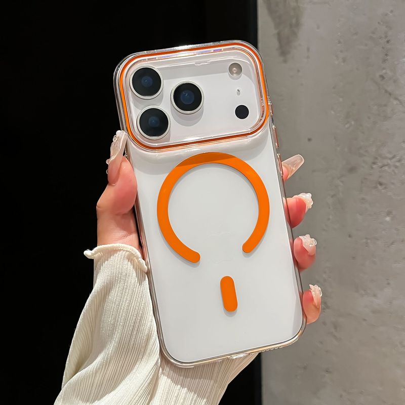 苹果17promax手机壳 透明磁吸pc简约硬适用iphone16pro创意保护套|undefined