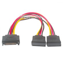 sata�Դ��һ�ֶ� SATAӲ�P�Դ�� ����һ�D�� SATA 15Pinһ��2��