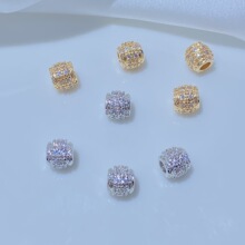 14K����ɫ΢��p���ʯ����С�������ֹ�diy�����Ʒ��������