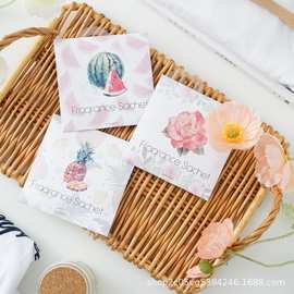 水果小香包衣柜清新花香型纸香包随身香袋卧室房间汽车小香氛香囊