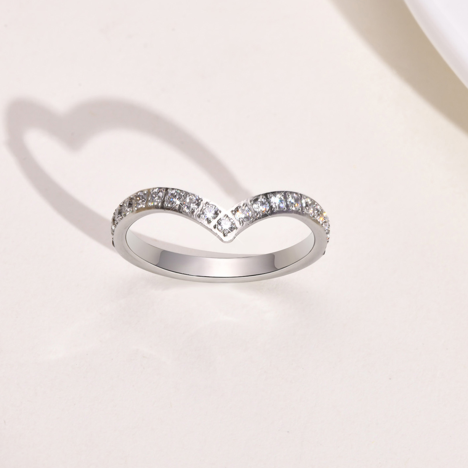 Daily Occasion 201 Stainless Steel Material Solid Color Pattern Wholesale Jewelry Simple Style Solid Color 201 Stainless Steel Rhinestones Gold Plated Inlay Stainless Steel Rings