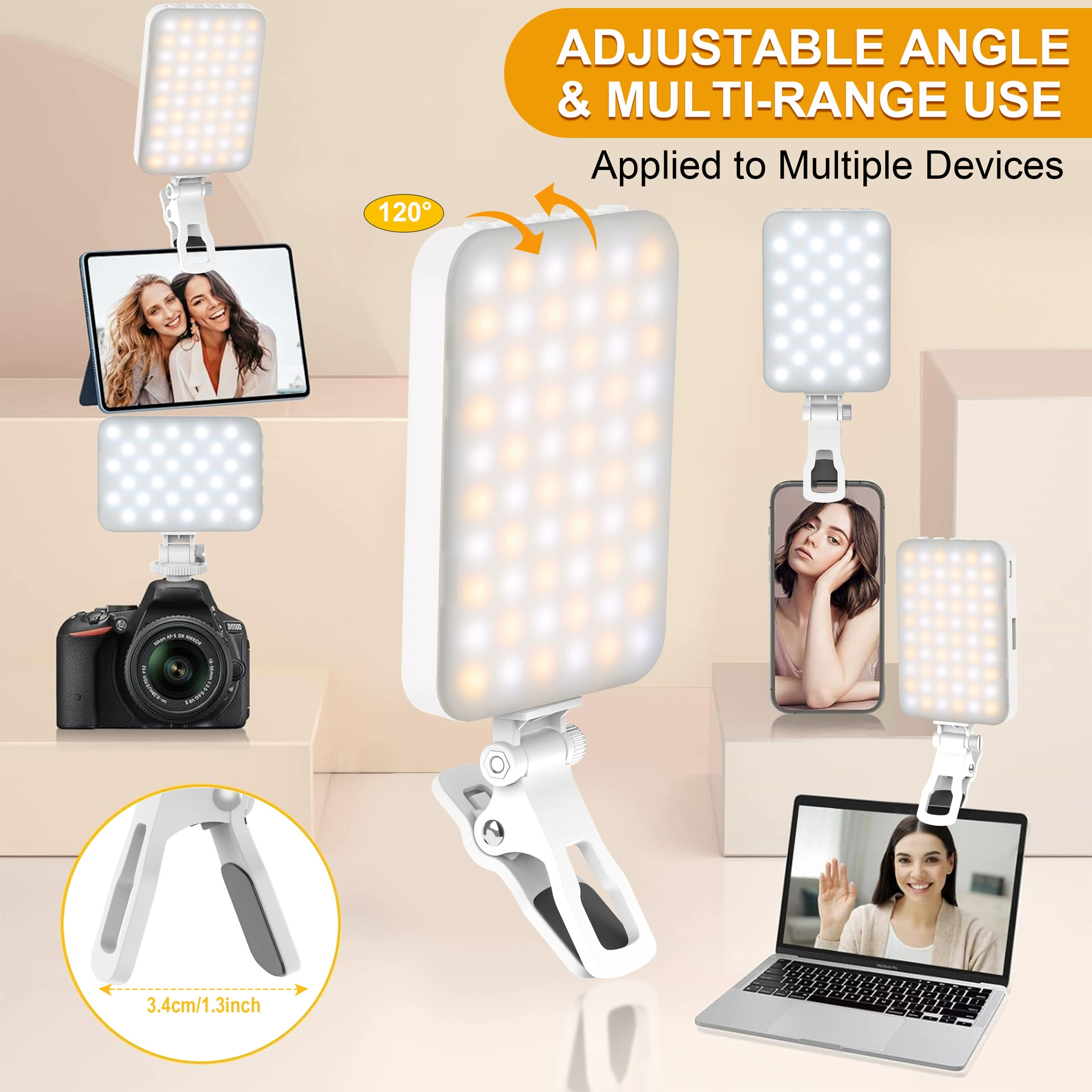 Oppo, huawei, xiaomi, vivo, mobile phone, LED lightweight fill light, three colors