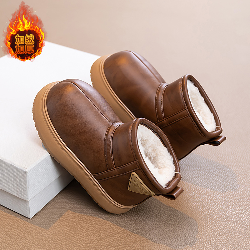 Botas de nieve para niños, niñas y zapatos de algodón de invierno 2025, nuevas botas impermeables para niños, botas de algodón calientes y gruesas image 3