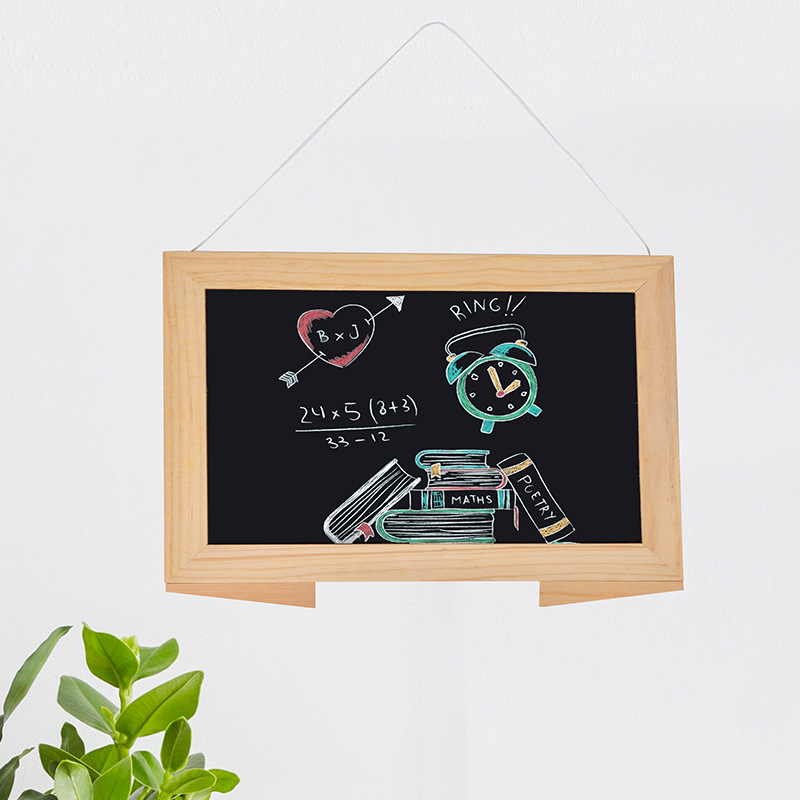 Tienda de venta directa de fábrica mini escritorio colgante pequeño letrero pequeño para niños pequeño tablero colgante pizarra magnética de doble cara tablero de escritura