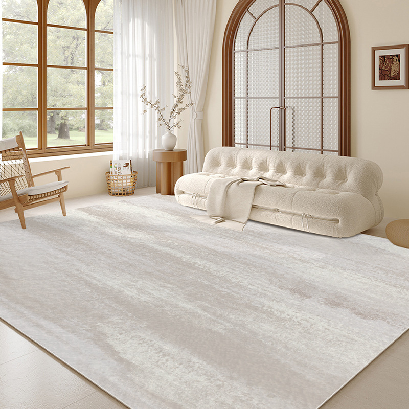 Alfombras sala de estar 2025 nuevo estilo de crema alfombra de viento impermeable antiincrustación alfombra de dormitorio hogar sofá lavado lujoso sensación de alto nivel