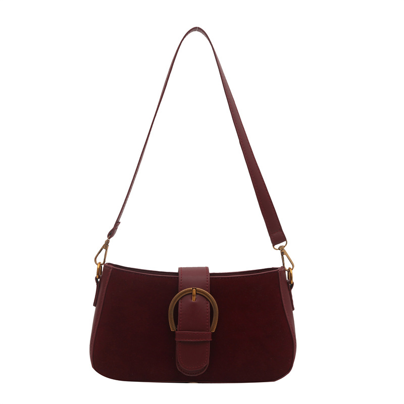 Simple retro nicho diseño brazo bolso 2025 primavera nuevo nicho de moda diseño popular bolso de hombro