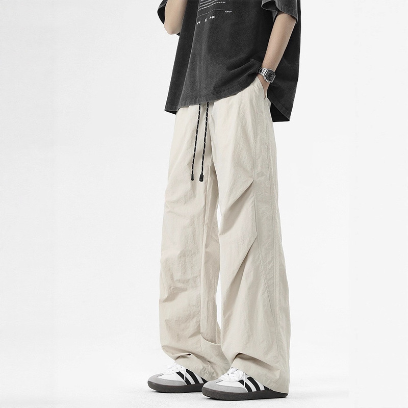 American-Style Paratrooper Casual Pants for Men 2025 Spring and Summer New Trendy Brand Cargo Pants Straight Loose Versatile Long Pants